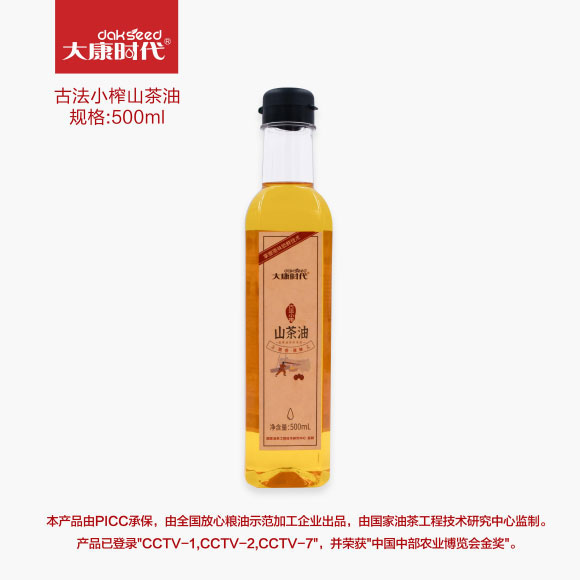 大康时代小榨系列山茶籽油500L单瓶